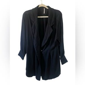 Free People Black Jacket Sz Large